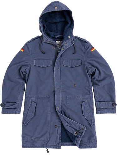 Blauer parka der deutschen - parka,