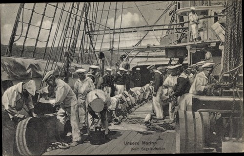 Deutsche marinesoldaten in - ak,